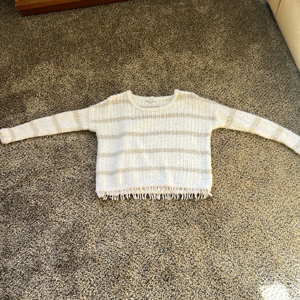 Madewell Striped Cropped Sweater
